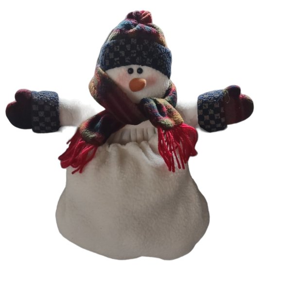 Sitting Shelf Mantle Snowman Stuffer - Picture 1 of 4
